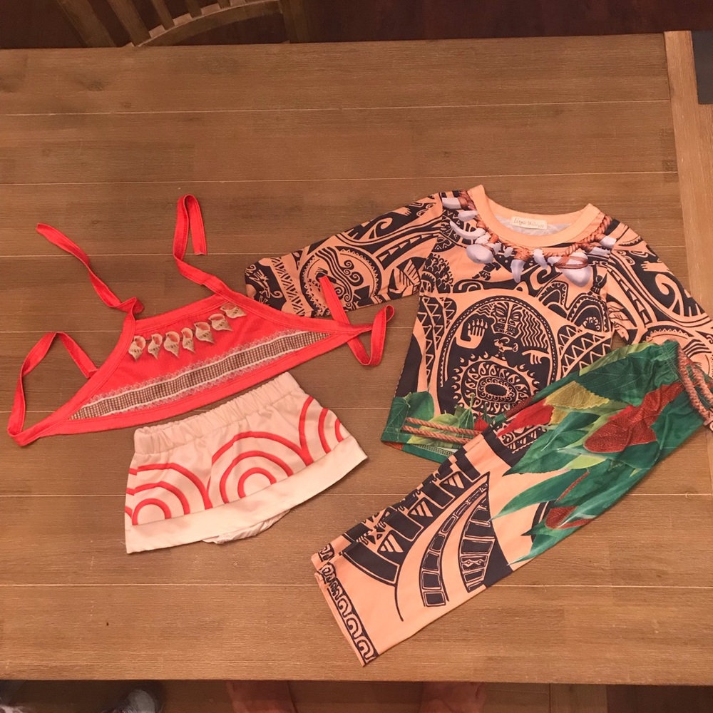 Moana and Maui Costume